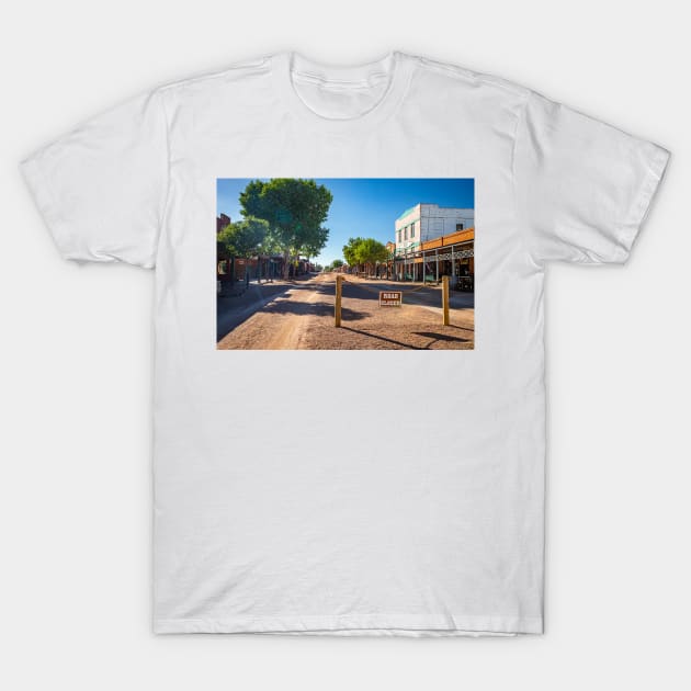 Allen Street in Tombstone, Arizona T-Shirt by Gestalt Imagery